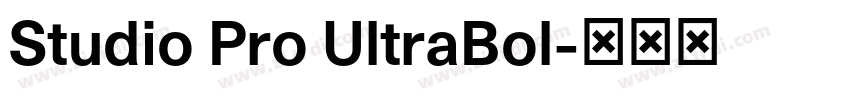 Studio Pro UltraBol字体转换 Studio Pro UltraBol字体转换